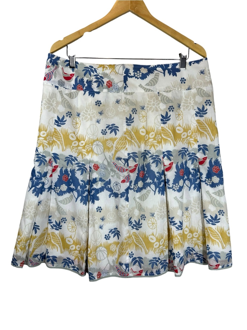 OILILY 42 Patterned Pleated Skirt Fully Lined A-Line Skirt